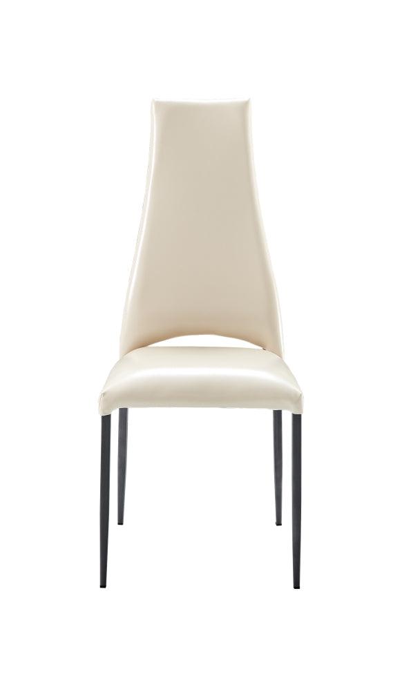 Esf Furniture - Extravaganza 2417 Marble Table Grey Taupe With 3405 Chairs Beige - 2417-3405Beige-6Chair