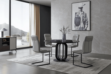 Esf Furniture - Extravaganza 315 Marble Dining Table With 199 Chairs - 315Diningtable-199Chair