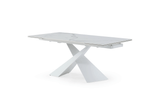 Esf Furniture - Extravaganza 9113 Dinning Table White W/Ext - 9113Dt