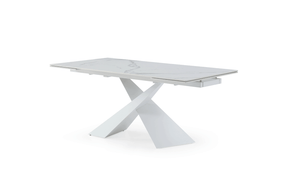 Extravaganza 9113 Dinning Table White W/Ext - 9113Dt | ESF