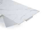 Esf Furniture - Extravaganza 9113 Dinning Table White W/Ext - 9113Dt