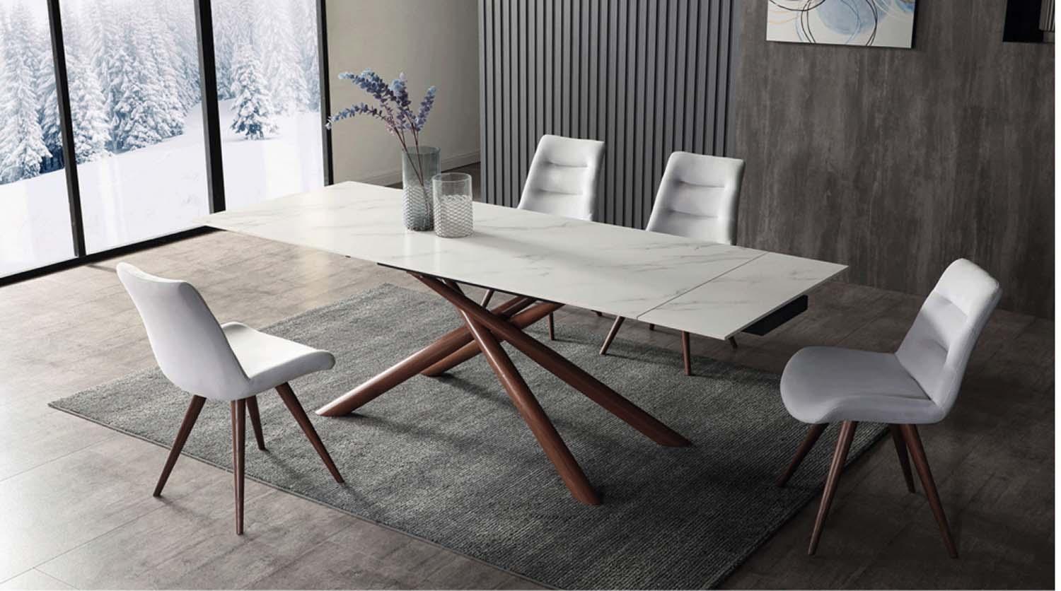 9063 Dining Table 63 W/2X12" Extension - 9063Diningtable63 | ESF | Home Elegance USA