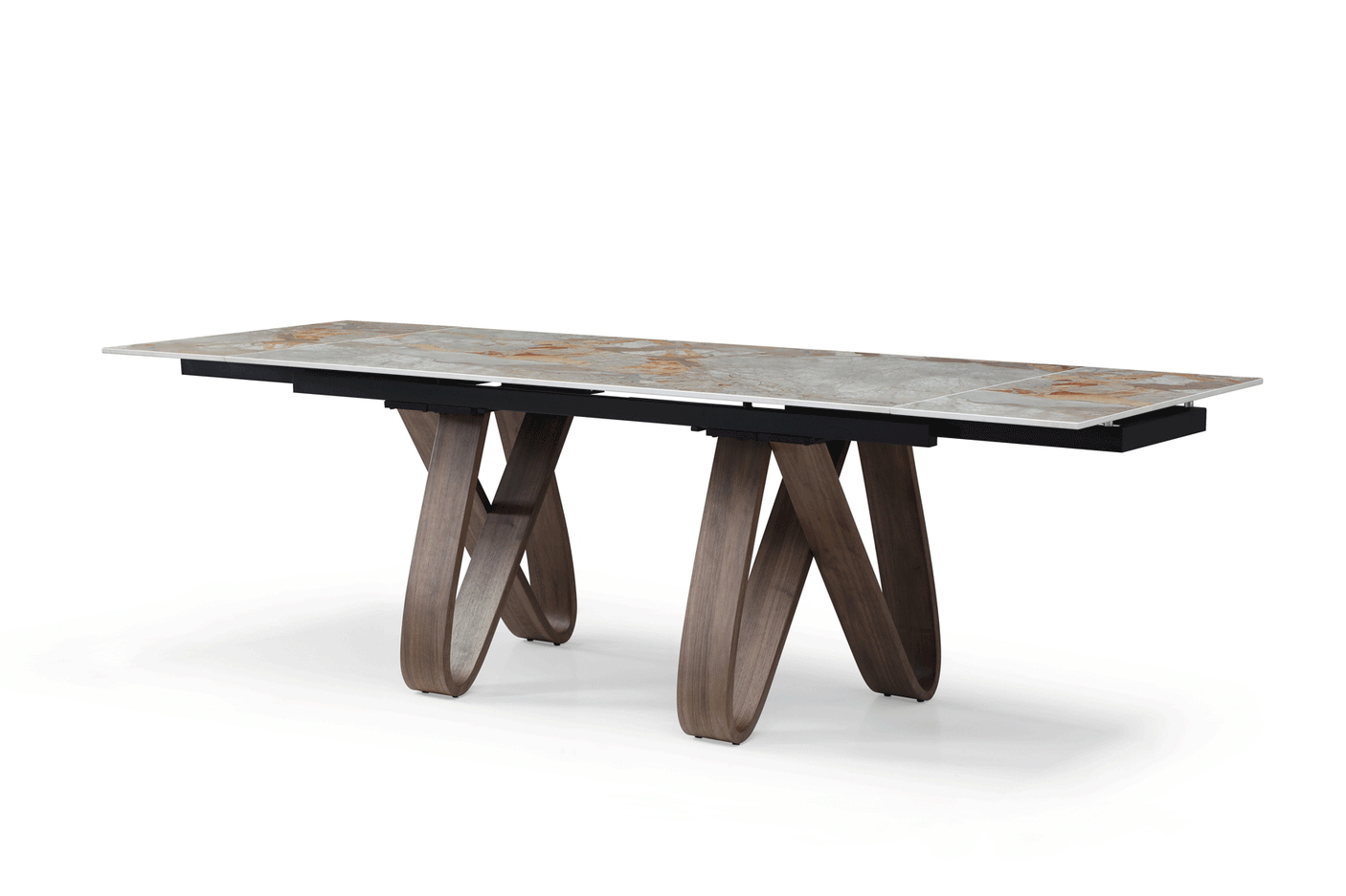Esf Furniture - Extravaganza 9086 Dining Table With 1327 Swivel Chairs - 9086Table-1327-8Chair