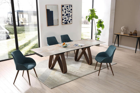 Esf Furniture - Extravaganza 9086 Dining Table With 1353 Chairs - 9086-1353-9Set