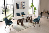 Esf Furniture - Extravaganza 9086 Dining Table With 1353 Chairs - 9086-1353-5Set