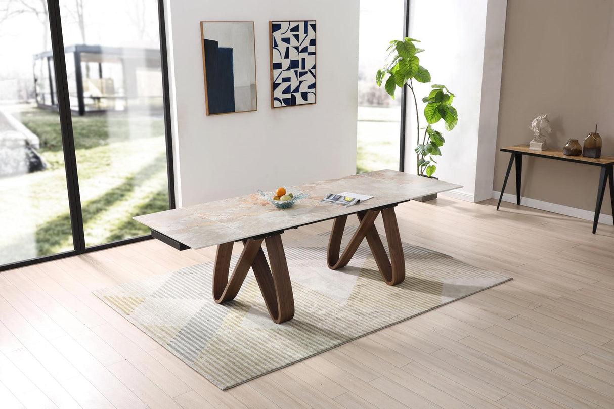 Esf Furniture - Extravaganza 9086 Dining Table With 1353 Chairs - 9086-1353-5Set