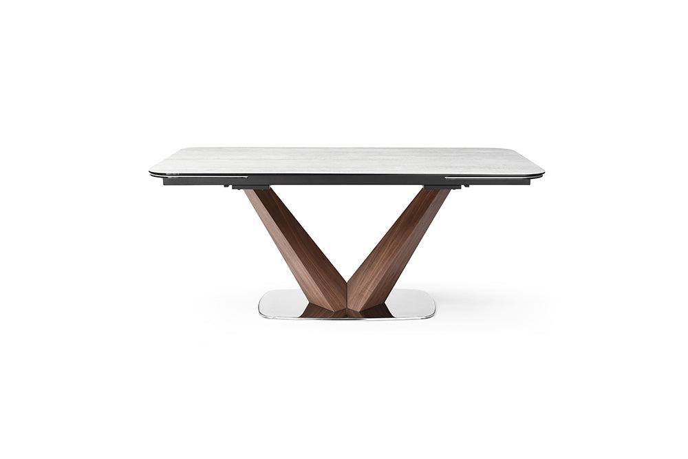 9188 Dining Table With 1218 Swivel Blue Chairs - 9188 - 1218 - 8Bluechair | ESF | Home Elegance USA