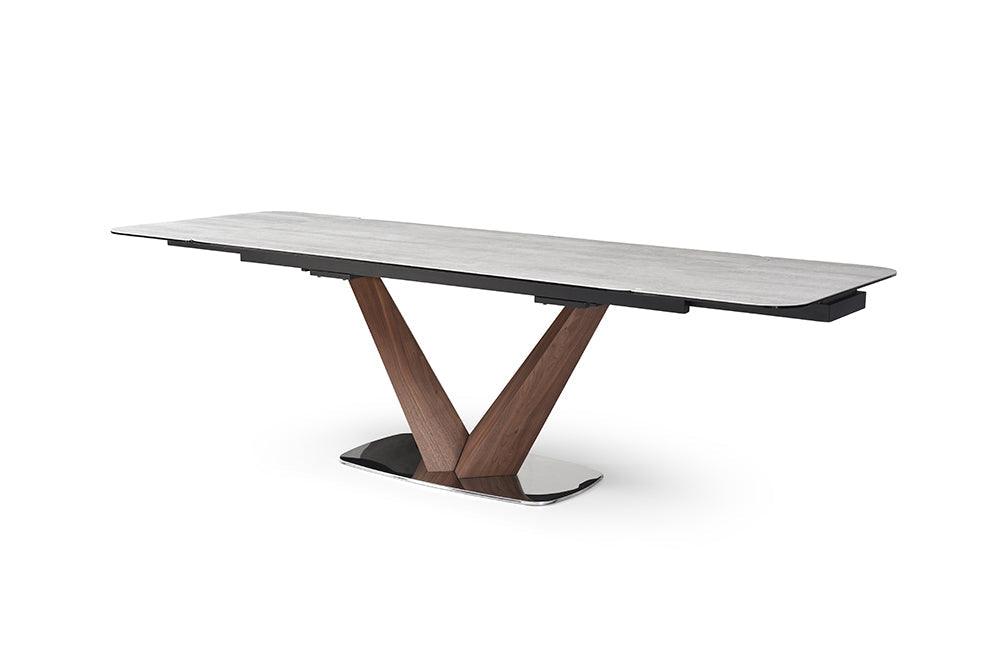 9188 Dining Table With 1218 Swivel Blue Chairs - 9188 - 1218 - 8Bluechair | ESF | Home Elegance USA