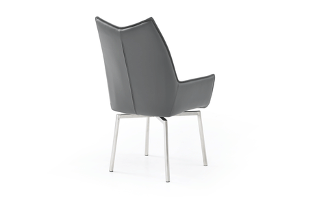 9188 Dining Table With 1218 Swivel Dark Grey Chairs - 9188-1218-8Greychair | ESF