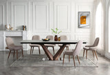 9188 Dining Table With 1287 Dining Chairs - 9188 - 1287 - 9Set | ESF | Home Elegance USA