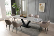 9189 Dining Table With 1218 Dining Chairs - 9189-1117-9Set | ESF