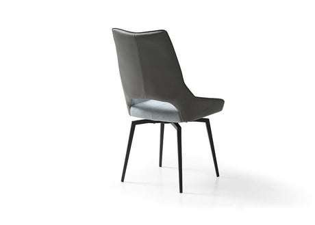 9189 Dining Table With 1239 Swivel Blue Chairs - 9189-1239-4Bluechair | ESF