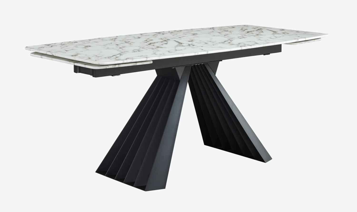 Esf Furniture - Extravaganza 152 Marble Dining Table With 196 Grey Chairs - 152Diningtable-196-4Chair