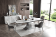 Extravaganza 10 Piece Dining Table Set 9035 Table With 1254 Chairs And 3012 Buffet In Mat/Shiny - 9035-1254-3012 | ESF