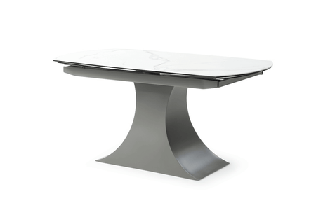 Extravaganza 6 Piece Dining Table Set 9035 Table With 1254 Chairs And 3012 Buffet In Mat/Shiny - 9035-1254-3012-4Chair | ESF