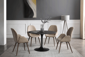 Extravaganza 9088 Ceramic Dining Table With 1233 Chairs - 9088Diningtable-1233Chair | ESF