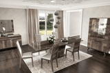 Esf Furniture - Medea 8 Piece Dining Table Set In Oak - Medea-8Set-4Chair