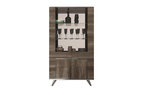 Medea 8 Piece Dining Table Set In Oak - Medea-8Set-6Chair | ESF
