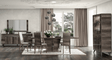 Medea 10 Piece Dining Table Set In Oak - Medea-10Set-6Chair | ESF