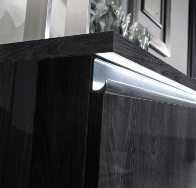 Esf Furniture - Oxford 3 Door Buffet With Light Grey - Oxfordbuffet