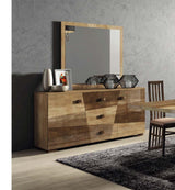 Esf Furniture - Picasso 9 Piece Dining Table Set In High Gloss Lacquer - Picasso-9Set