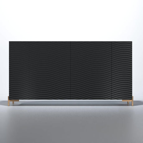 Wave 4 Door Buffet In Matt Gold - Wavebuffetgrey | ESF