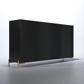 Wave 4 Door Buffet In Matt Gold - Wavebuffetgrey | ESF