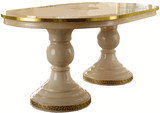Esf Furniture - Aida Dining Table With 18" Ext. - Aidatableivory