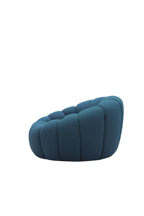 Vig Furniture Divani Casa Yolonda - Modern Curved Dark Teal Fabric Chair