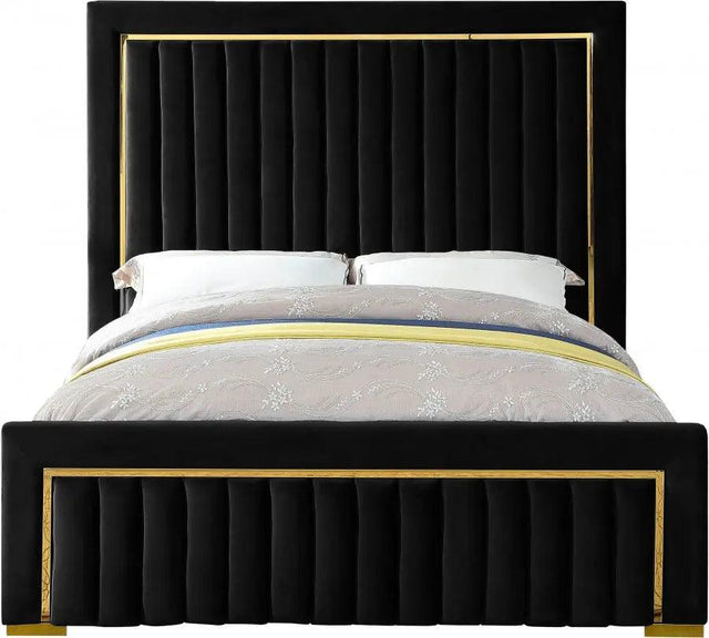 Dolce Velvet Platform Bed by Meridian Furniture Meridian Furniture