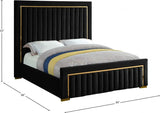 Dolce Velvet Platform Bed by Meridian Furniture Meridian Furniture