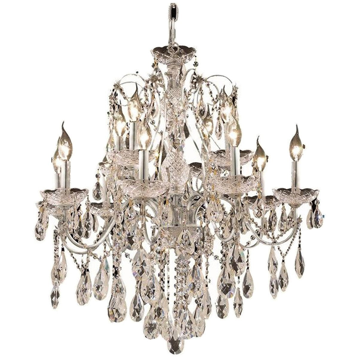 Elegant Lighting St. Francis 28-Inch High 12 Lights Chandelier - Home Elegance USA