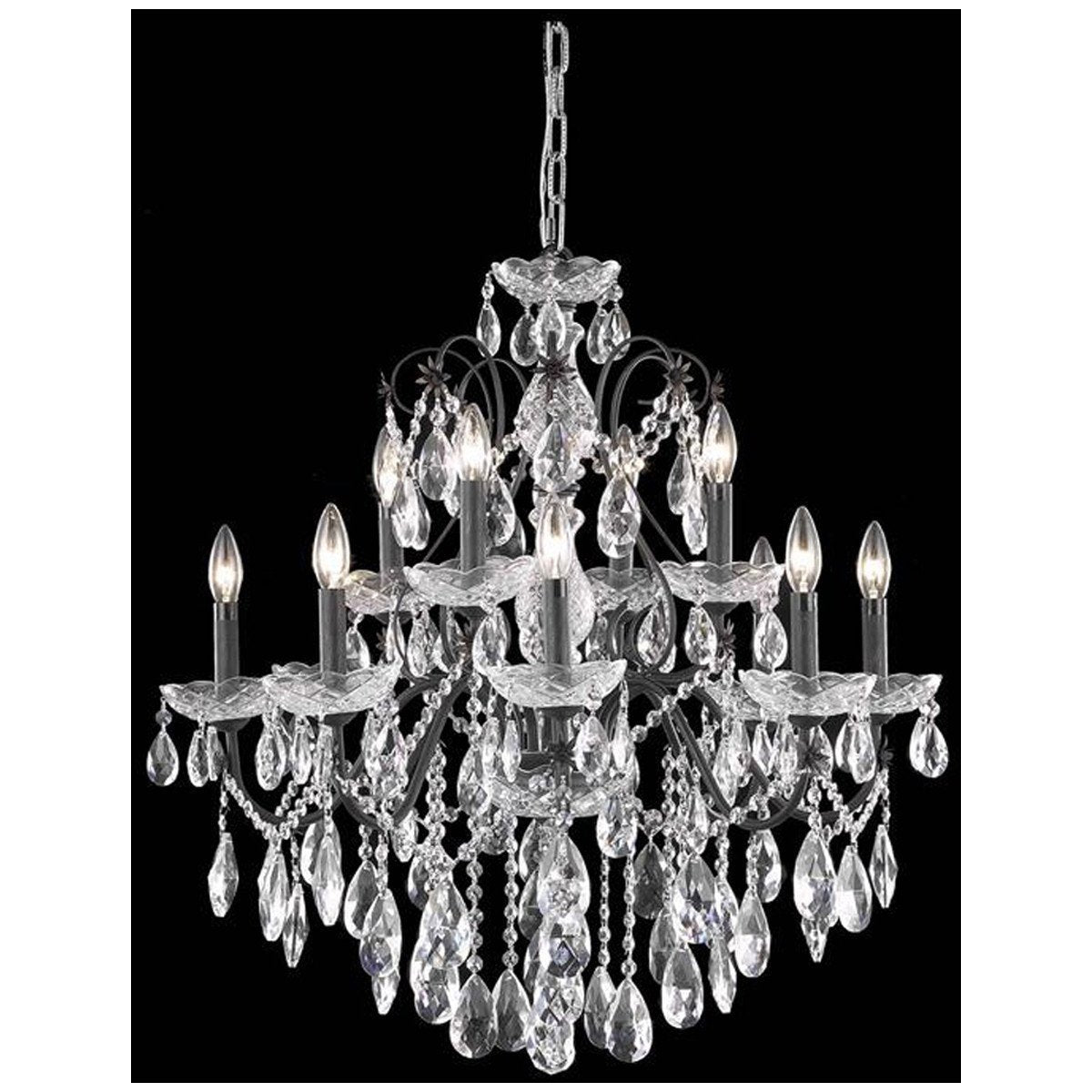 Elegant Lighting St. Francis 28-Inch High 12 Lights Chandelier - Home Elegance USA