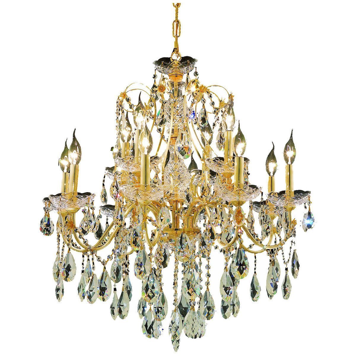 Elegant Lighting St. Francis 28-Inch High 12 Lights Chandelier - Home Elegance USA