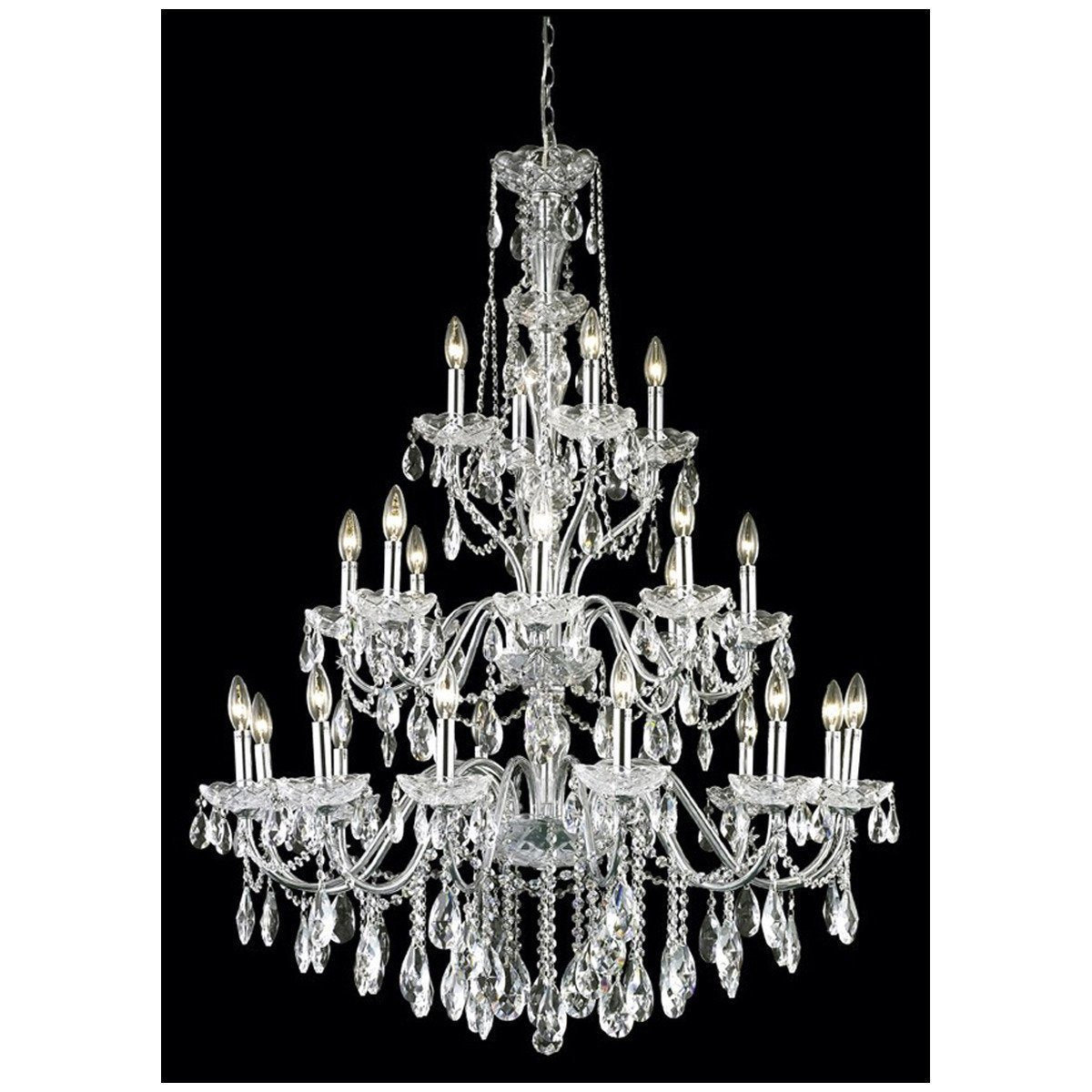 Elegant Lighting St. Francis 49-Inch High 24 Lights Chandelier - Home Elegance USA