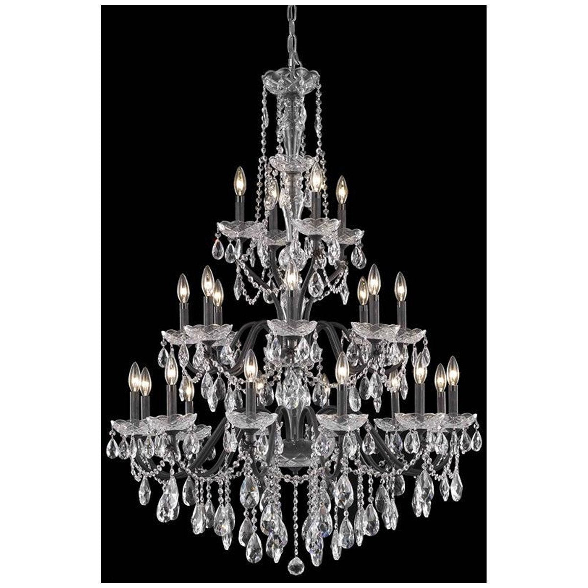 Elegant Lighting St. Francis 49-Inch High 24 Lights Chandelier - Home Elegance USA