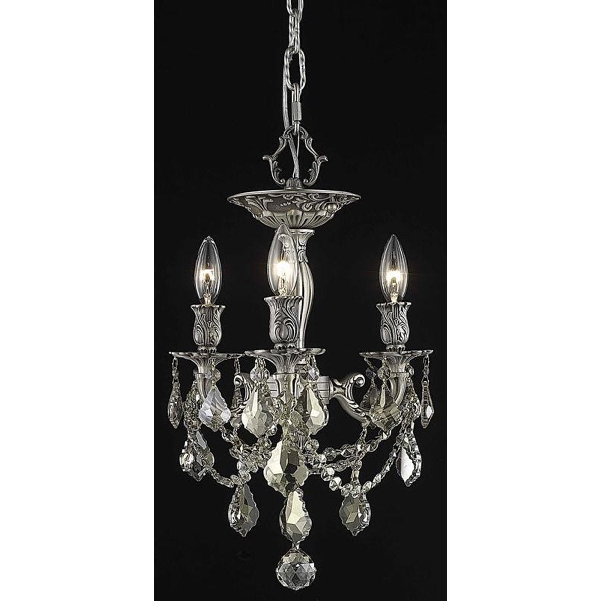 Elegant Lighting Rosalia 3 Lights Flush Mount - Home Elegance USA