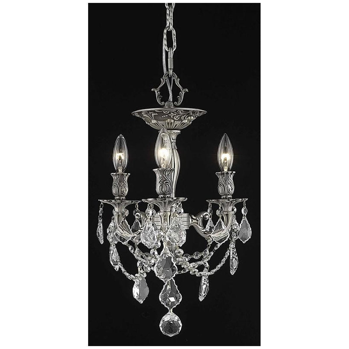 Elegant Lighting Rosalia 3 Lights Flush Mount - Home Elegance USA