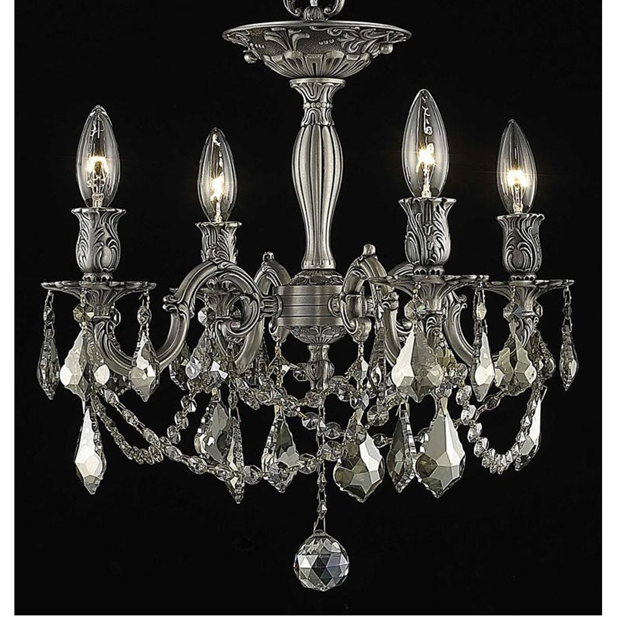 Elegant Lighting Rosalia 4 Lights E12 17-Inch Flush Mount - Home Elegance USA