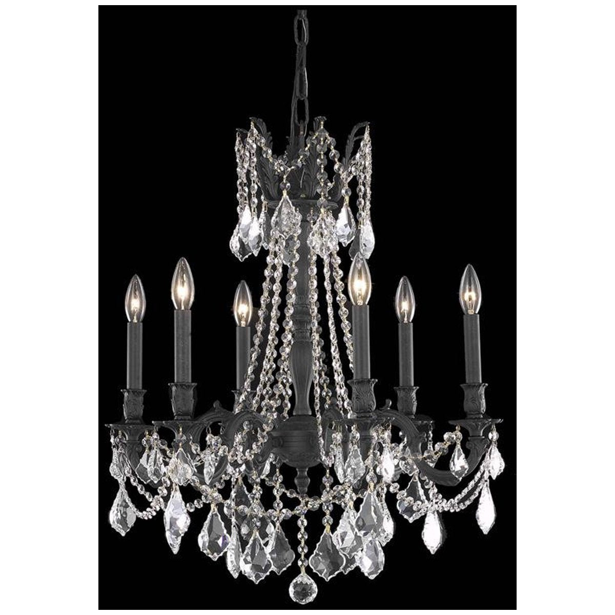Elegant Lighting Rosalia 6 Lights Chandelier - Home Elegance USA