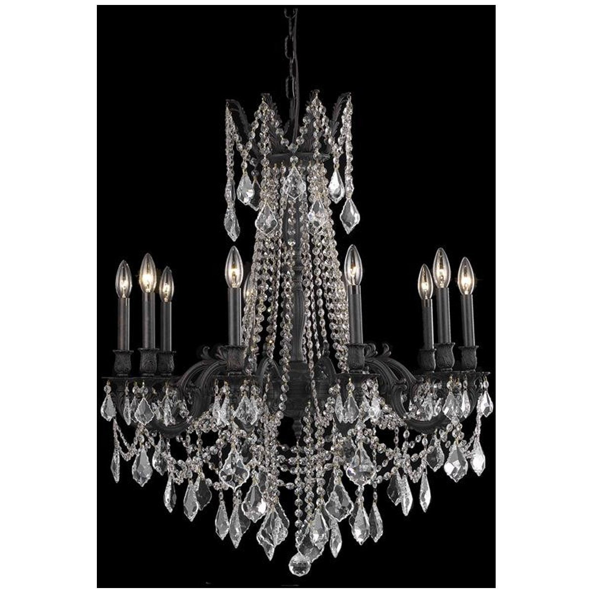 Elegant Lighting Rosalia 10 Lights Chandelier - Home Elegance USA