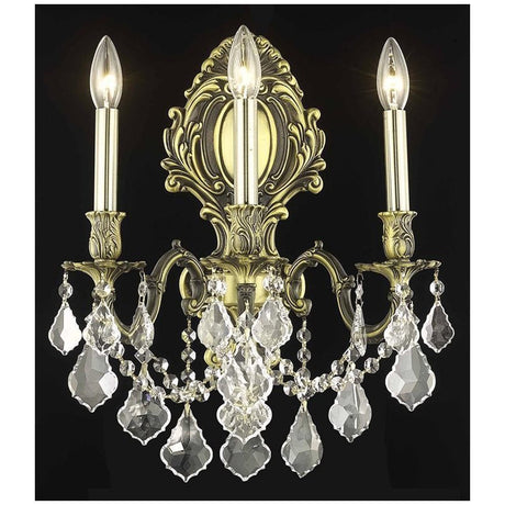 Monarch 3 Lights Wall Sconce | Elegant Lighting