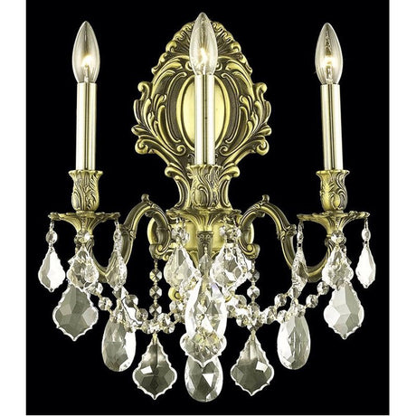 Monarch 3 Lights Wall Sconce | Elegant Lighting