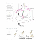 Edinburgh LED Chandelier // Gold - Home Elegance USA