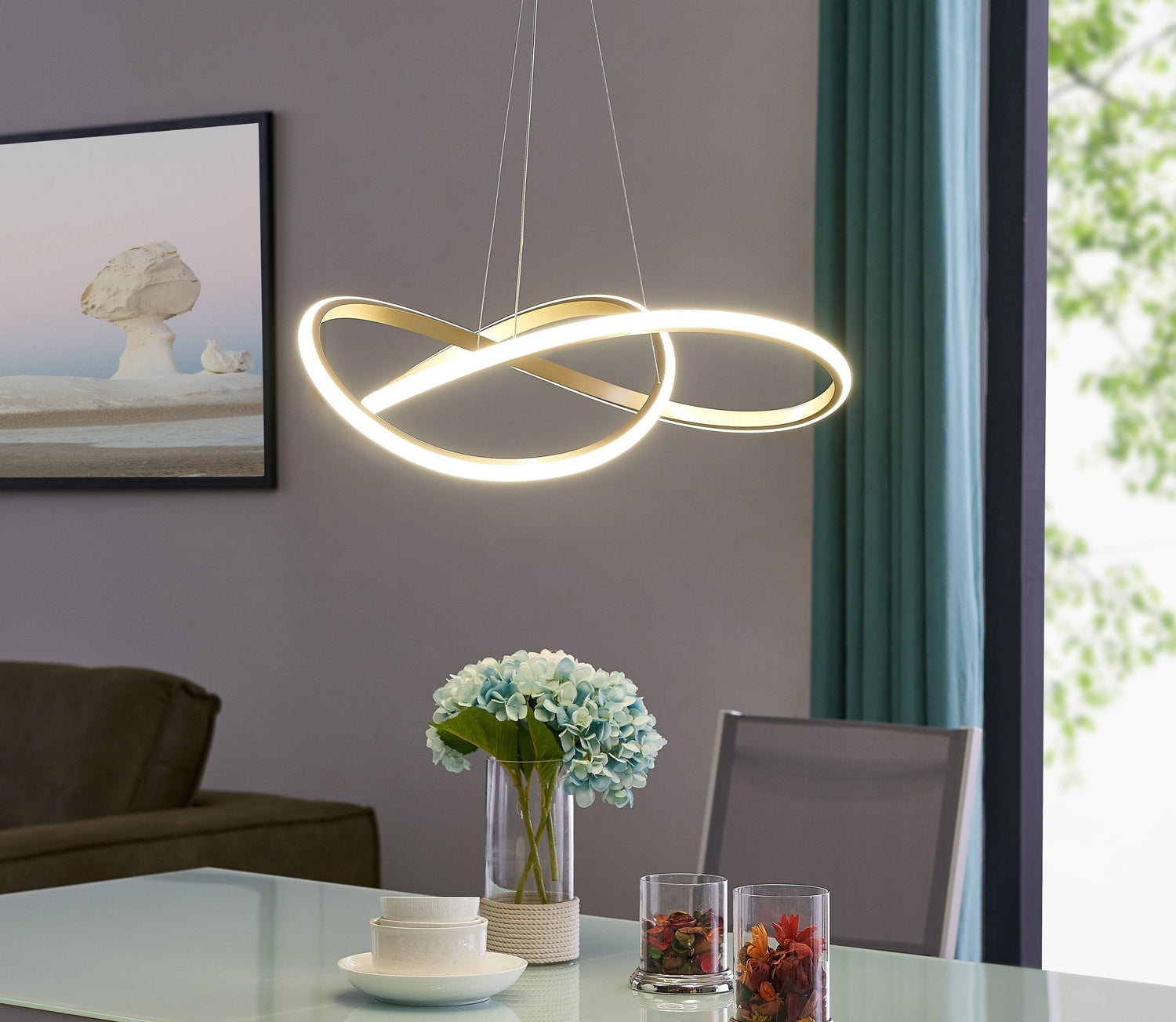 Edinburgh LED Chandelier // Gold - Home Elegance USA