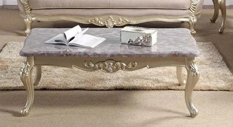 Elanor Traditional Sofa and Loveseat in Champagne Wood Finish by Cosmos Furniture Cosmos Furniture