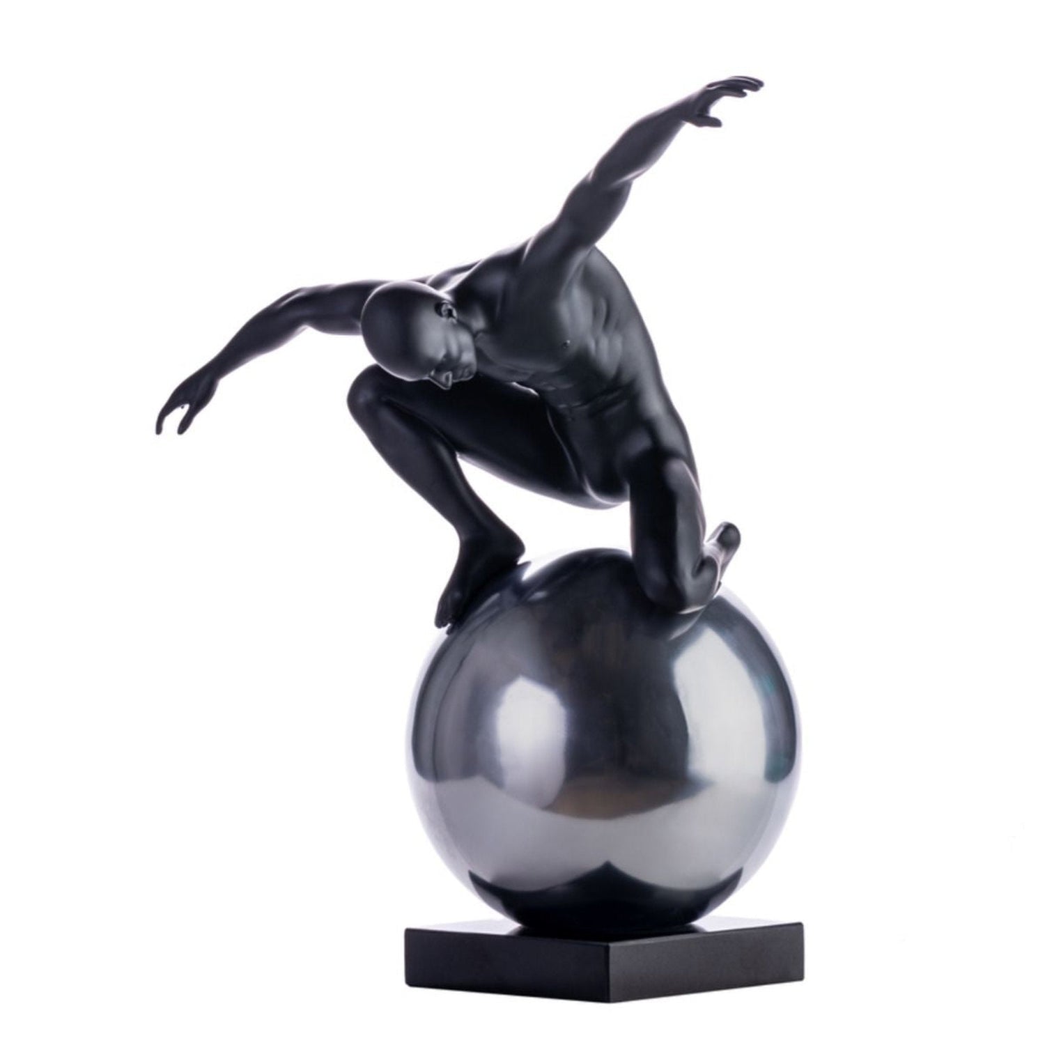 Equilibrium Structure // Matte Black and Semi Chrome - Home Elegance USA