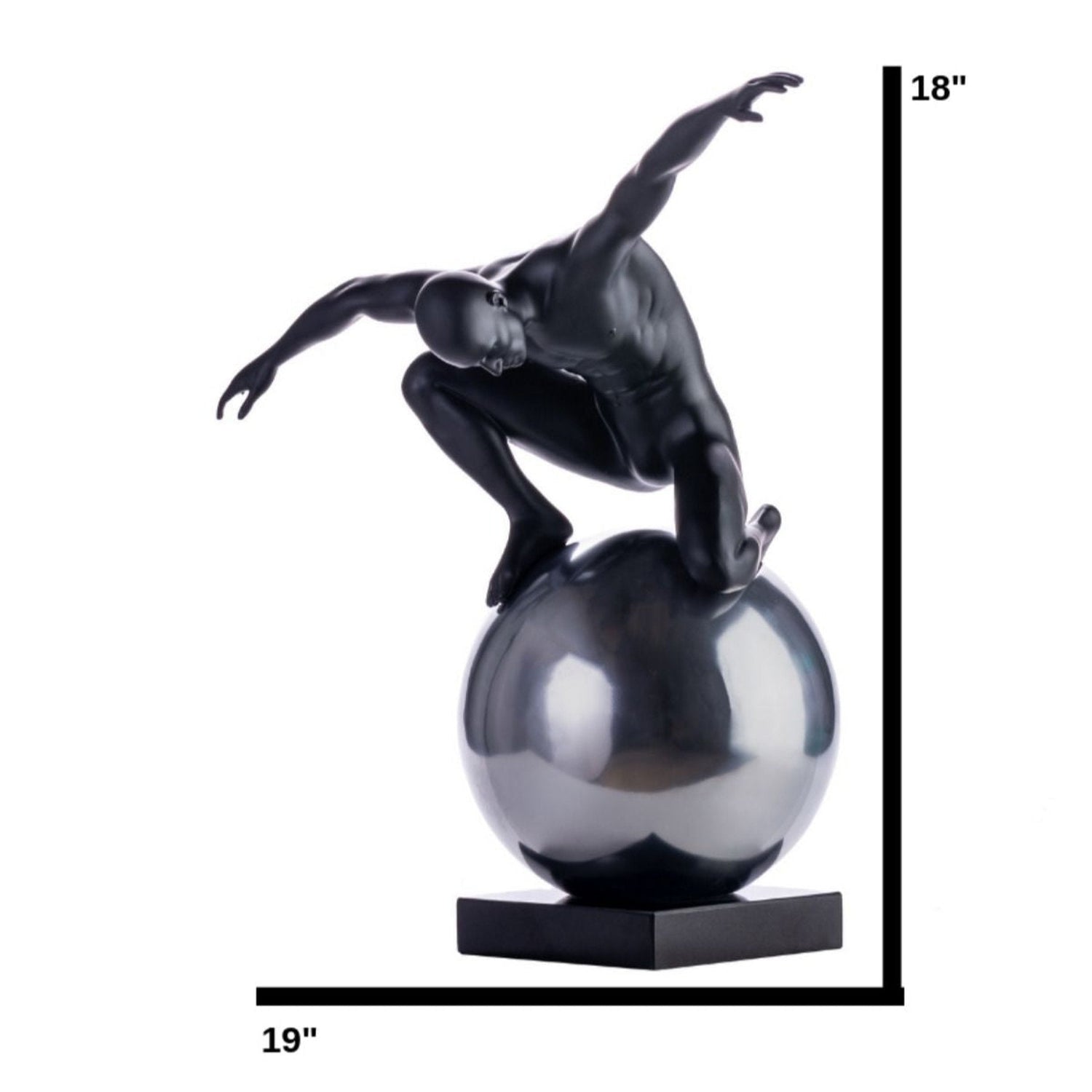 Equilibrium Structure // Matte Black and Semi Chrome - Home Elegance USA