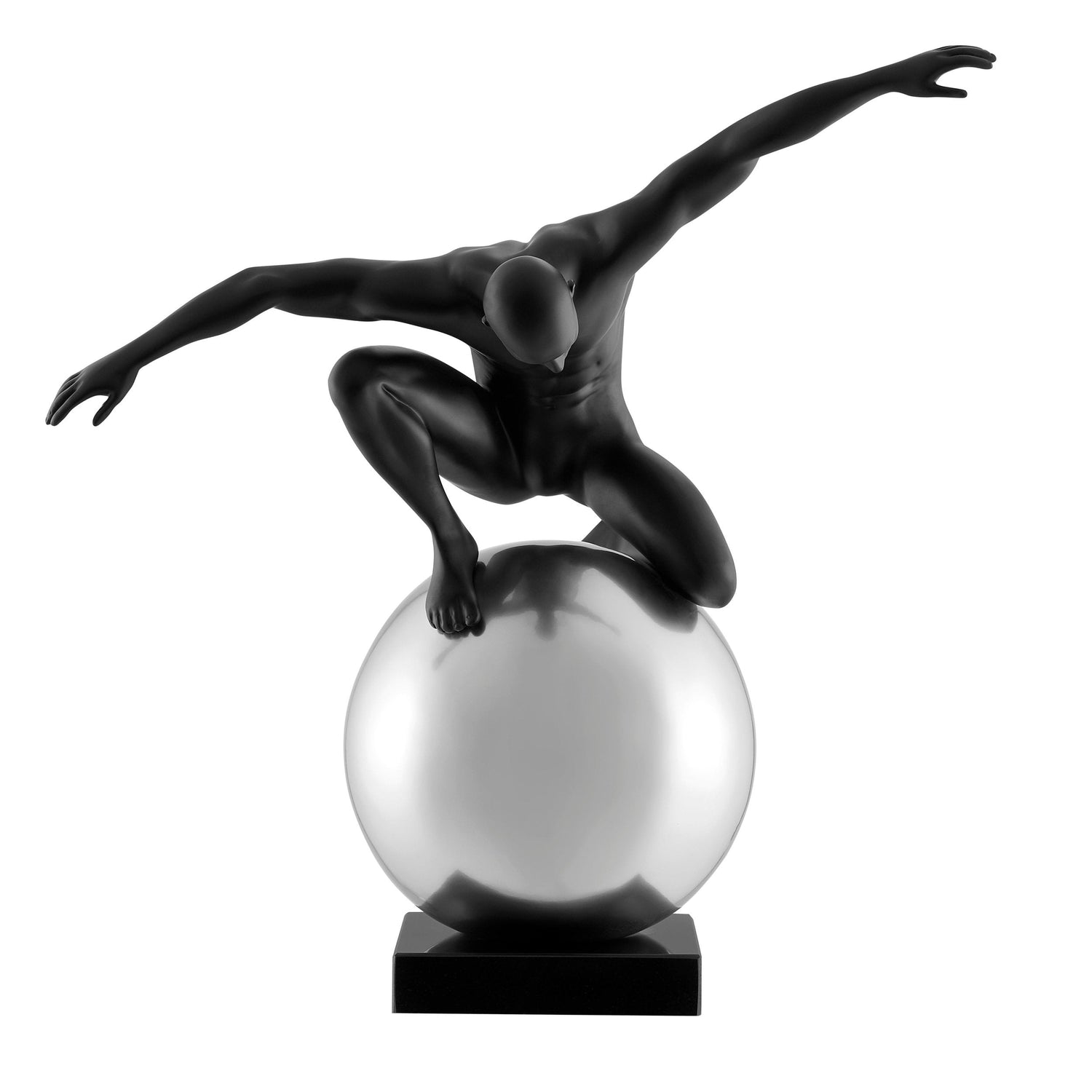 Equilibrium Structure // Matte Black and Semi Chrome - Home Elegance USA