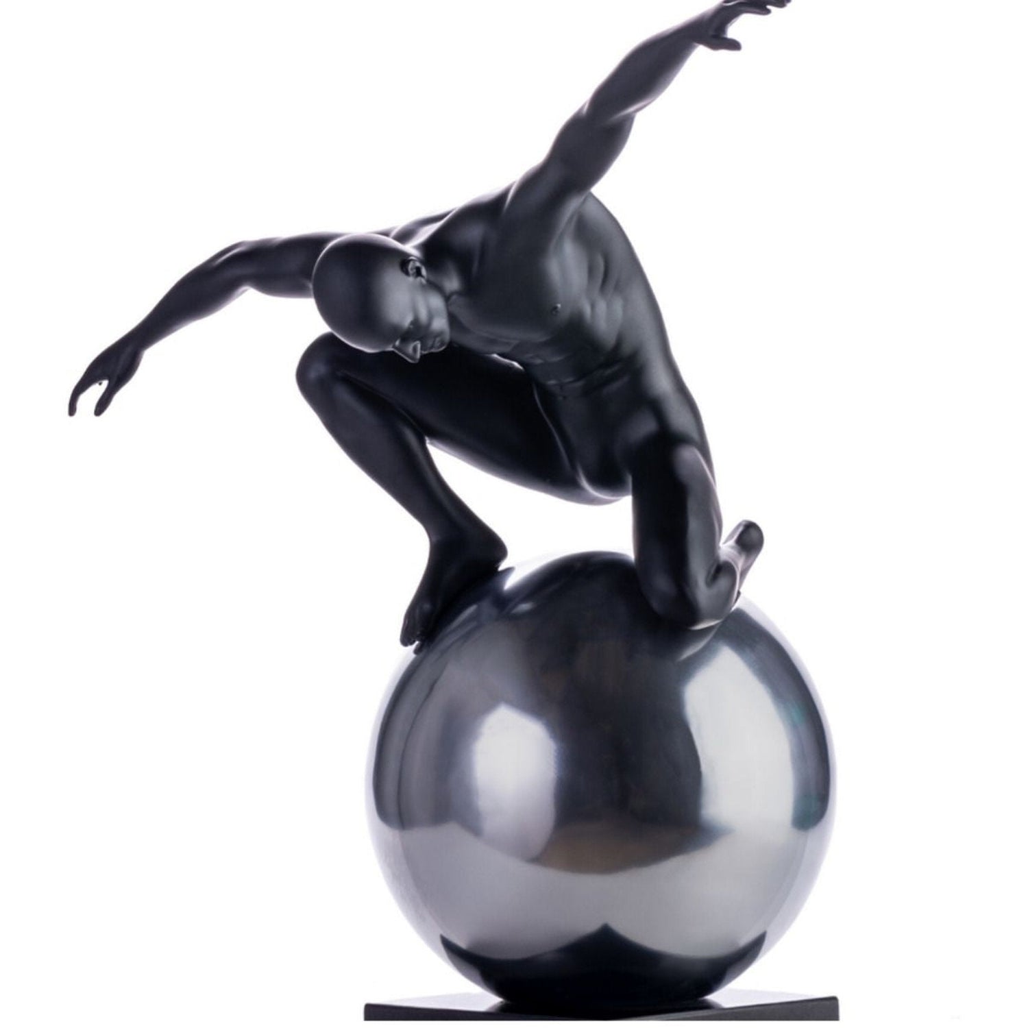 Equilibrium Structure // Matte Black and Semi Chrome - Home Elegance USA